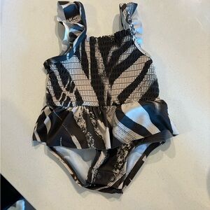 Carter's Black and White Kids Swim One Piece